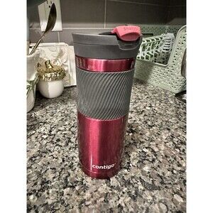 Contigo SNAPSEAL Stainless Steel Travel Mug 16oz Insulated  Cherry Red 2014